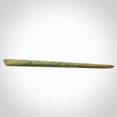 Hand carved New Zealand jade hair pin. Unique art for you hair. Hand made by Kristal Thompson in New Zealand Pounamu.